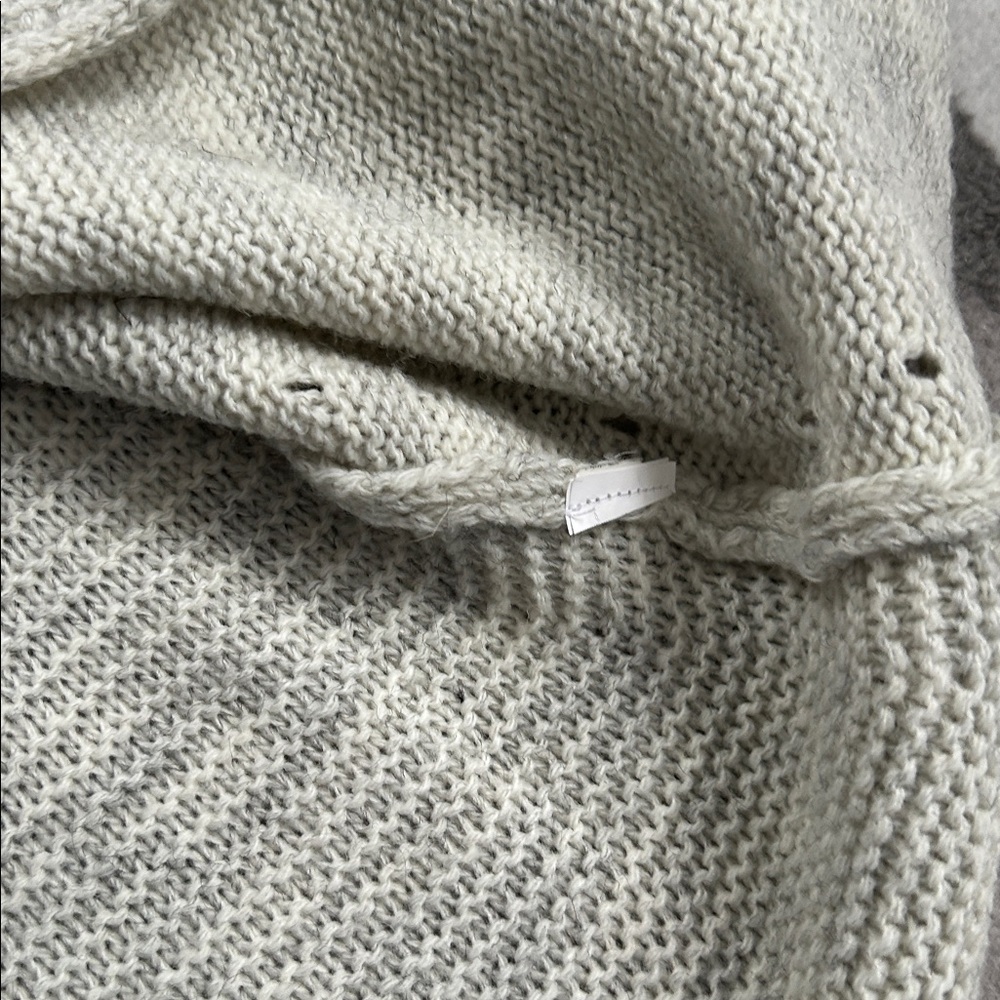 Bianca B Tan Italian  Knit Cardigan with Lace Back Detail - Picture 8 of 9